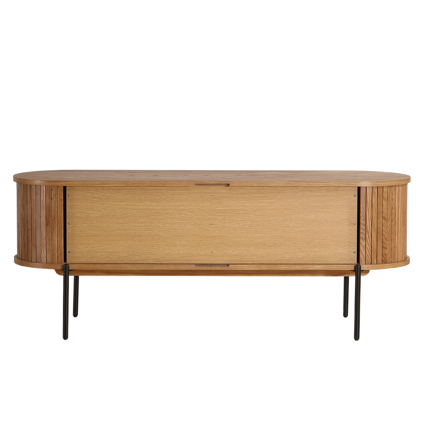 Florence jaloezie tv-meubel met lamellen in eikenhout 138x40x55 cm