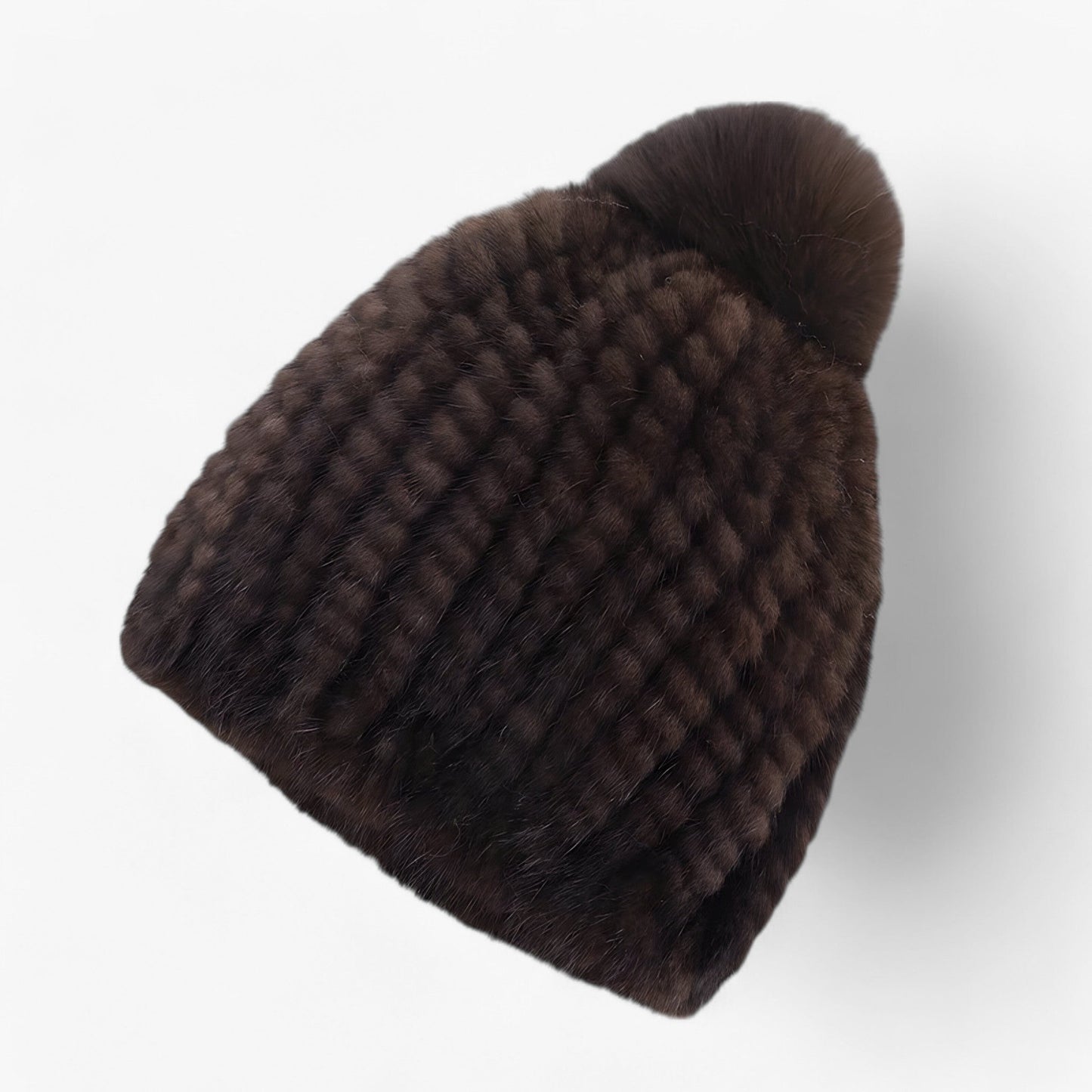 Luxe Pom Beanie – Elegante Wintermuts met Zachte Textuur