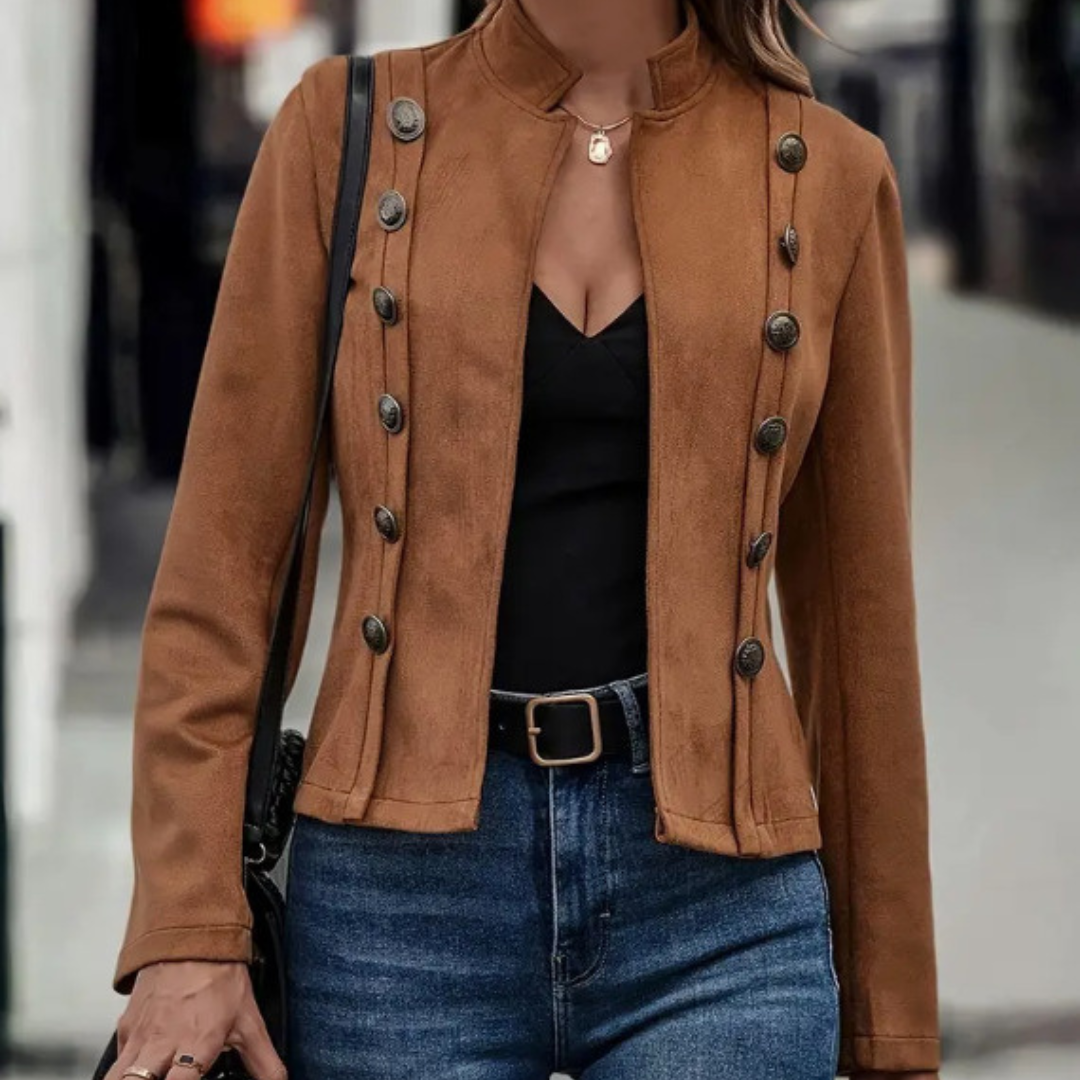 Elegante Damesjas in Suède-Look – Comfortabel voor Herfst & Winter