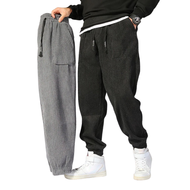 Casual Heren Joggingbroek – Comfortabele Losse Broek met Moderne Pasvorm