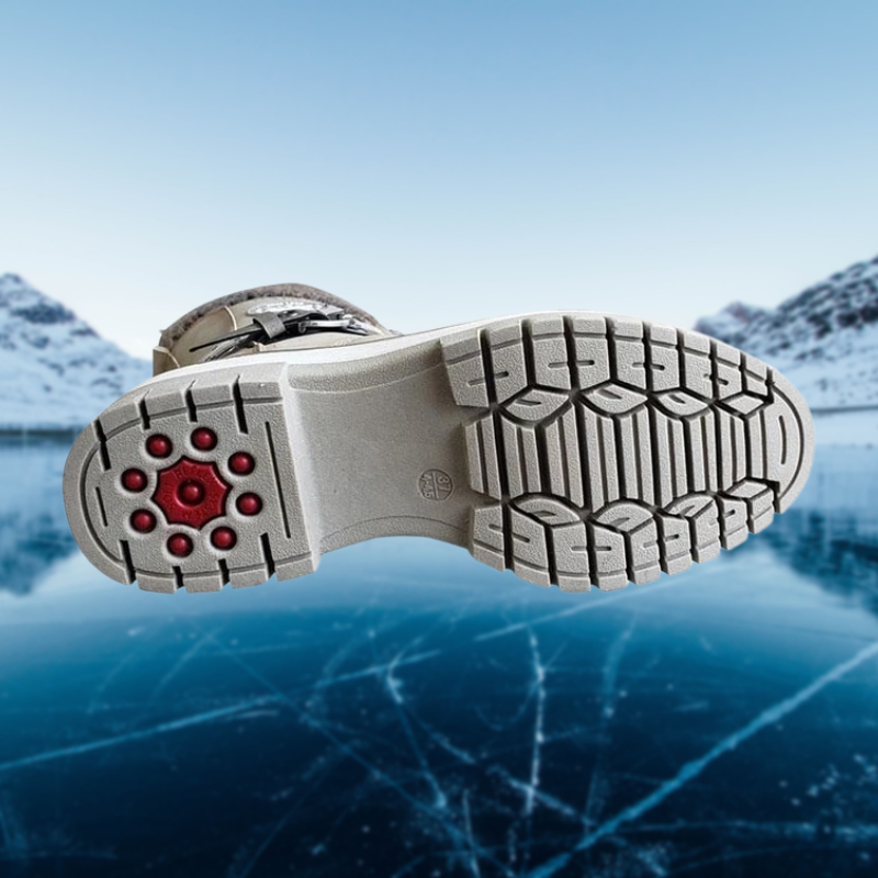 Dames winterlaarzen – Hoge gevoerde laarzen met veterdesign