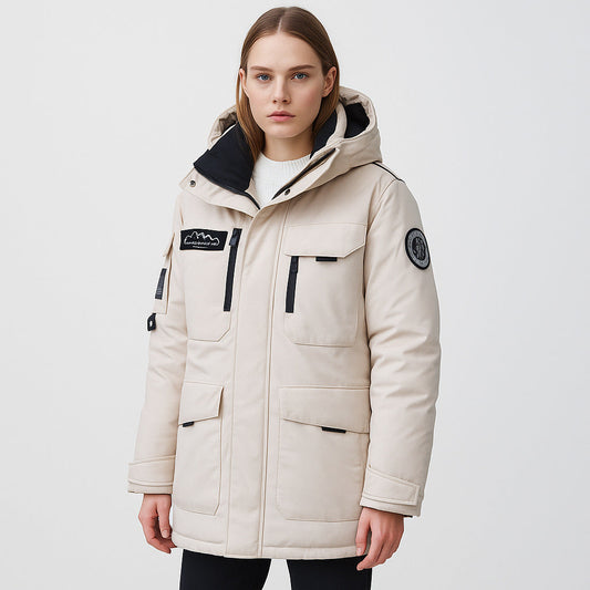 Dames Winterparka – Warme Jas met Capuchon en Functionele Zakken